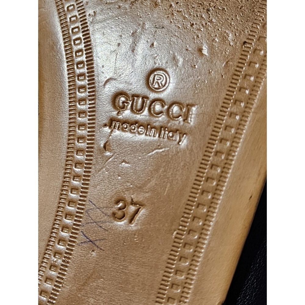 Gucci Horsebit Leather Loafers Black Size 37 - Picture 13 of 13